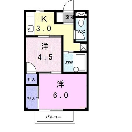 ジュネスアノンβの物件間取画像